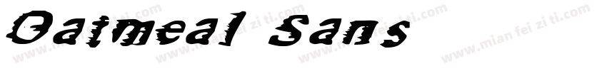 Oatmeal Sans字体转换